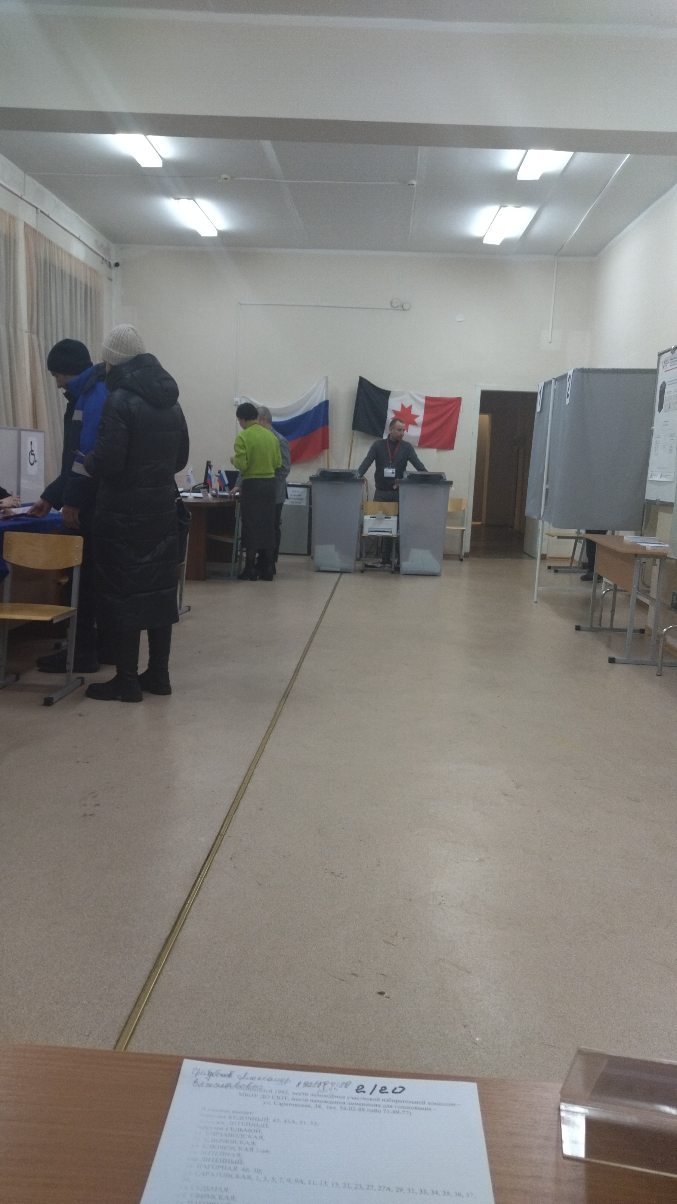Сообщение наблюдателя — УИК №220, Удмуртская Республика