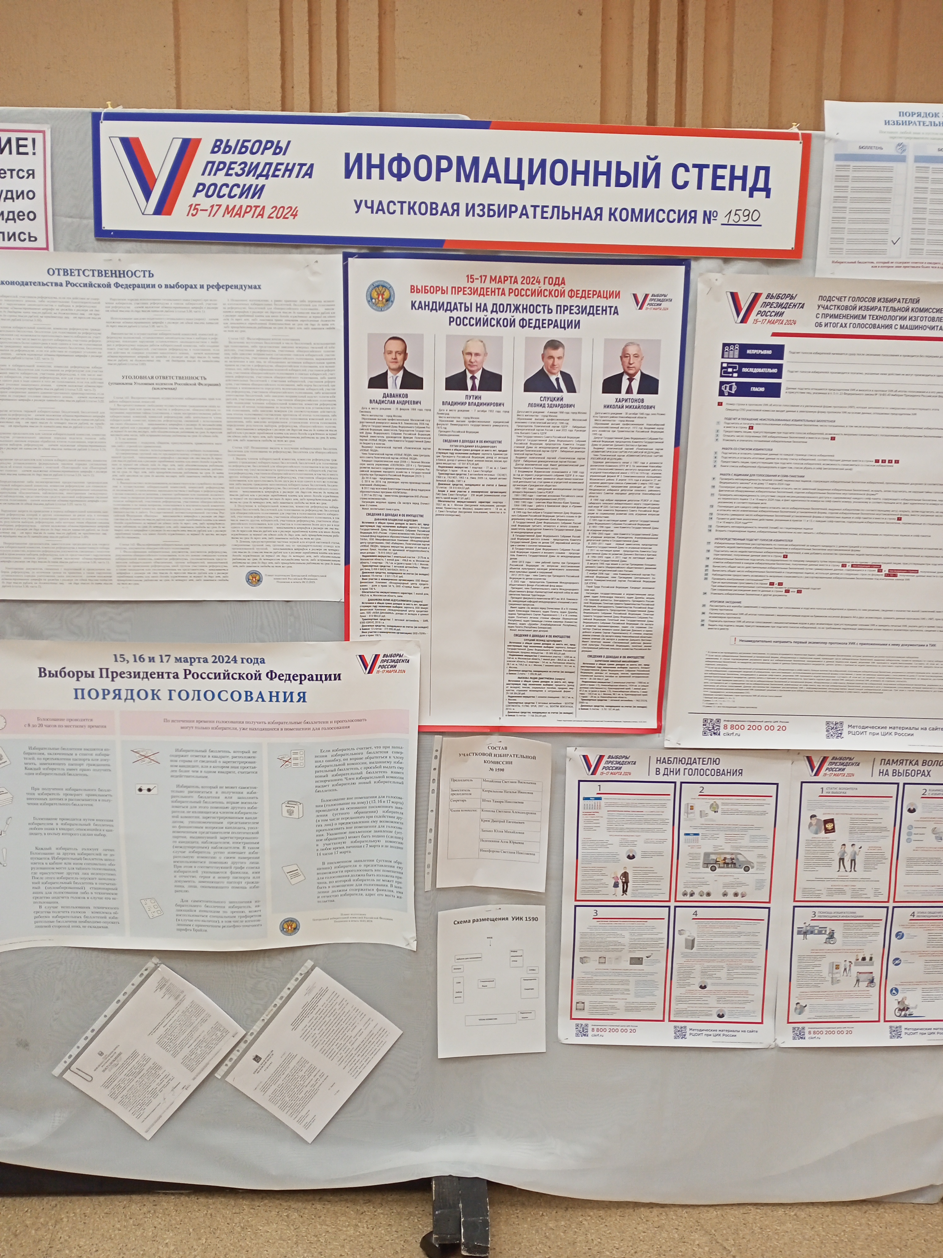 Сообщение наблюдателя — УИК №1590, Московская область