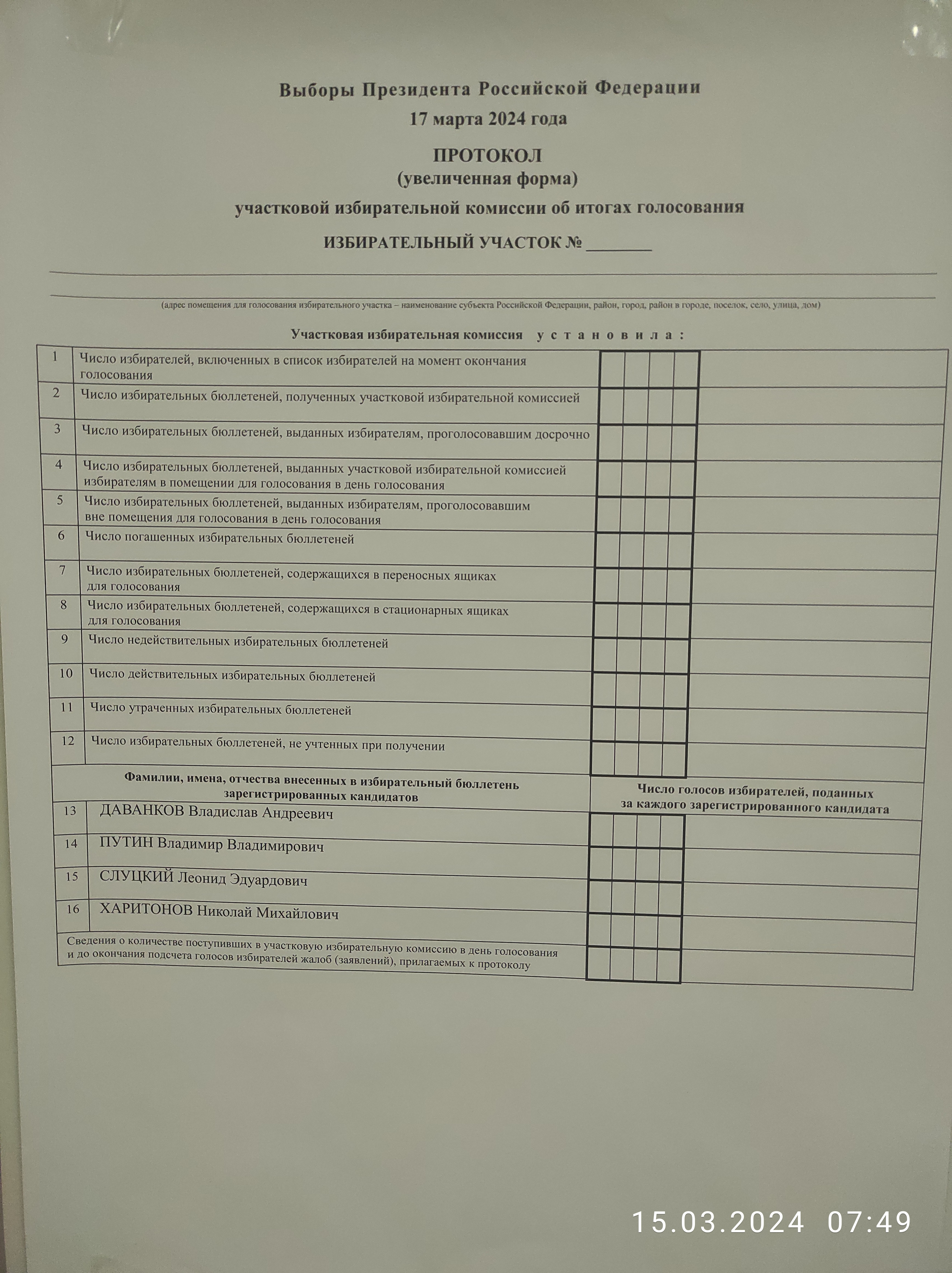 Сообщение наблюдателя — УИК №903, Республика Башкортостан