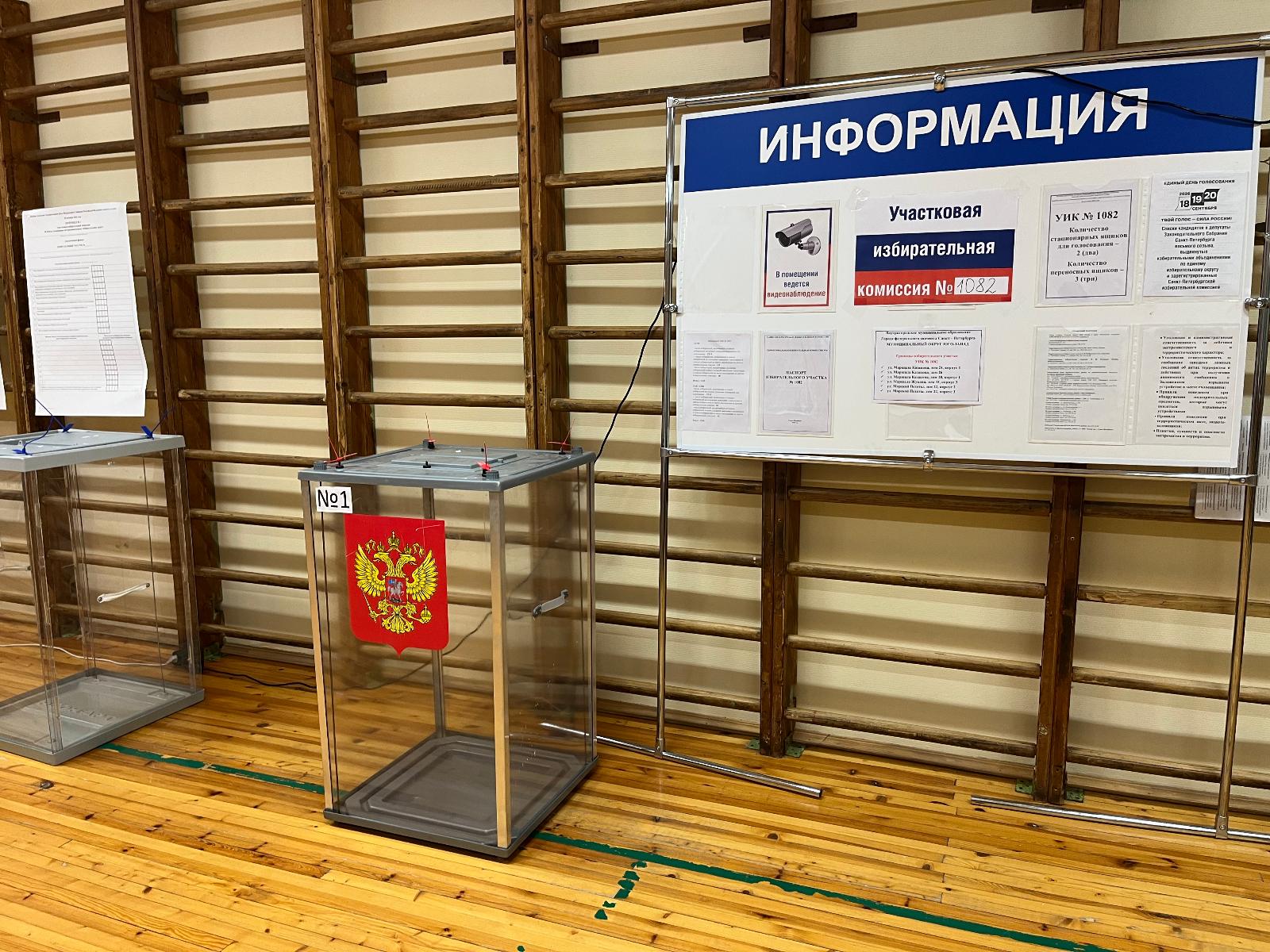 Сообщение — УИК №1082, Санкт-Петербург
